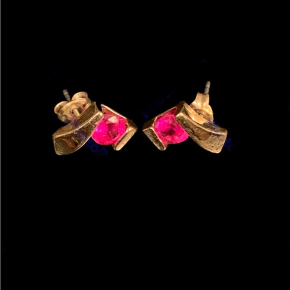 Lauren Ralph Lauren 14k GF Stud Earrings - Picture 2 of 3